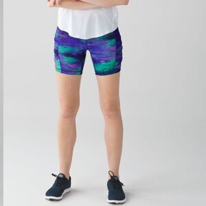 Lululemon Speed Track Short Rio Nights Multi EUC
